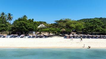 Vue sur la plage ou l’océan