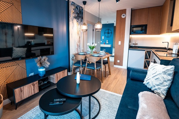 Apartment (Cicha 18/7B) | Living area | Flat-screen TV