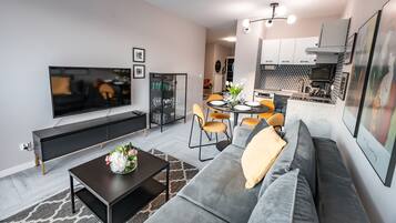 Apartment (Cicha 12/8A) | Living area | Flat-screen TV