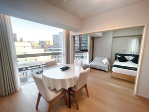 Family Apartment, 2 Bedrooms | Living area | Printers - Shinkou House UE (Osaka)