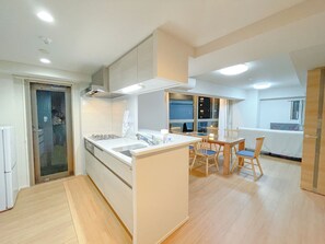 Premium Apartment, 3 Bedrooms | Living area | Printers - Shinkou House UE (Osaka)