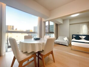 Family Apartment, 2 Bedrooms | Living area | Printers - Shinkou House UE (Osaka)