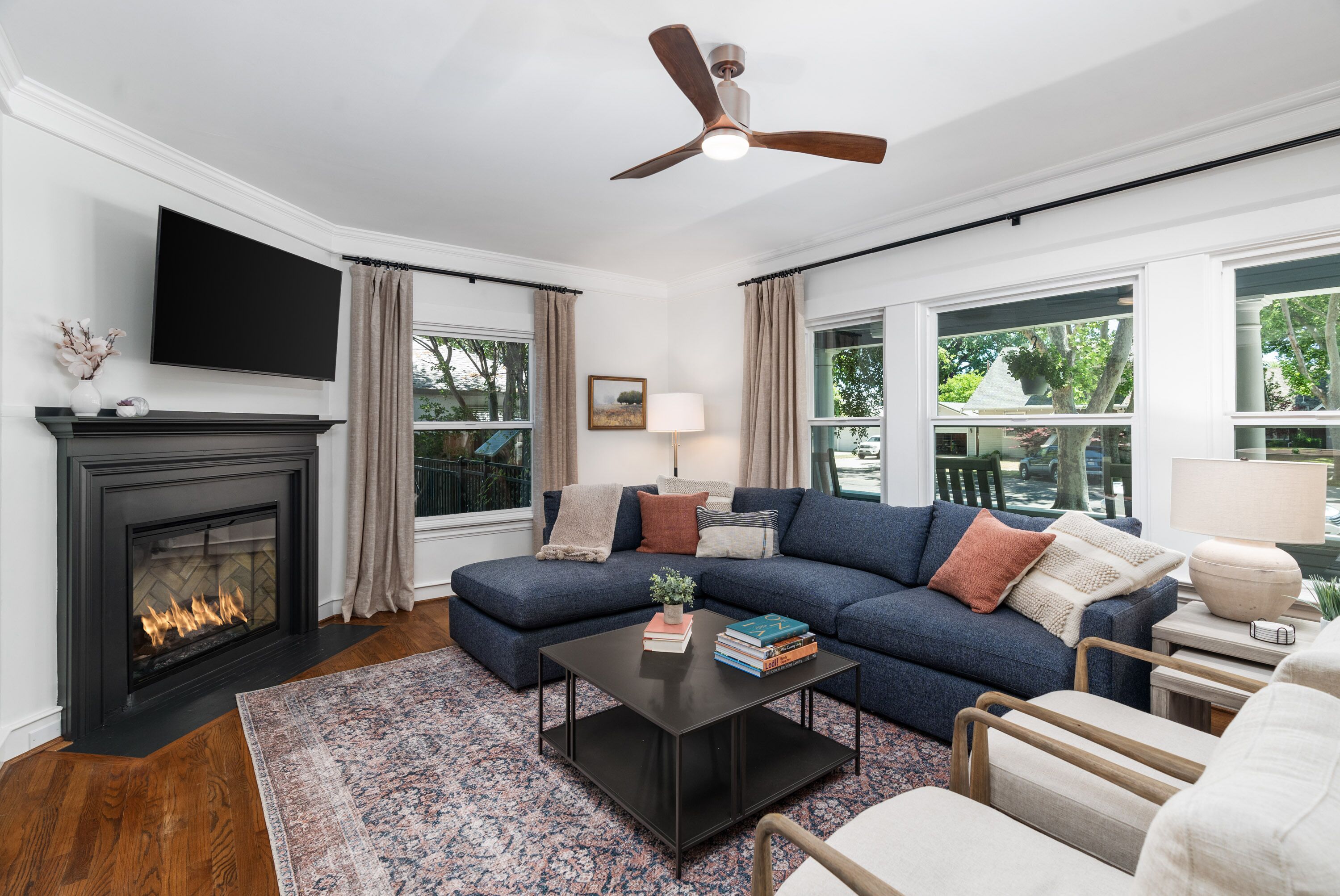 42-inch Smart TV with digital channels, books