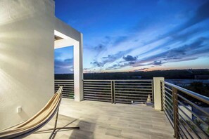 Terrace/patio - Tropical Villa with Private Pool & Beach Access (Long Bay Hills)