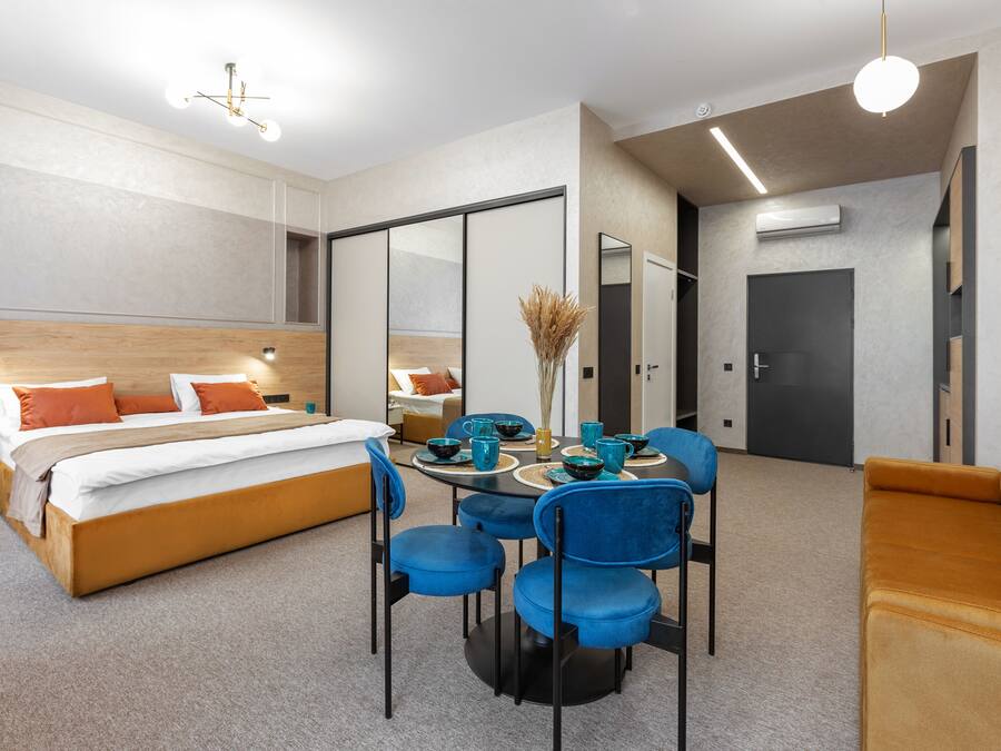 Superior appartement | 1 slaapkamer, hypoallergeen beddengoed, een kluis op de kamer