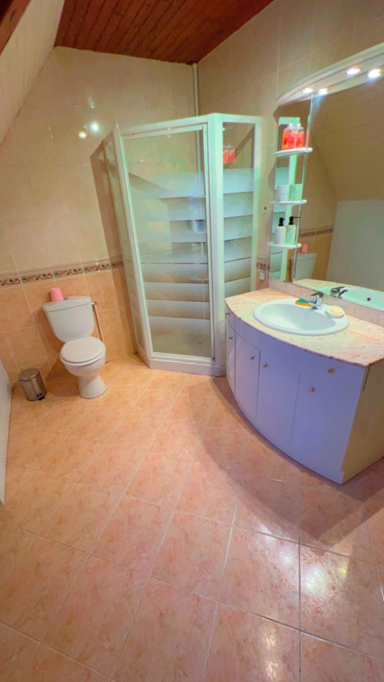 Suihku, pyyhkeet, saippua, sampoo