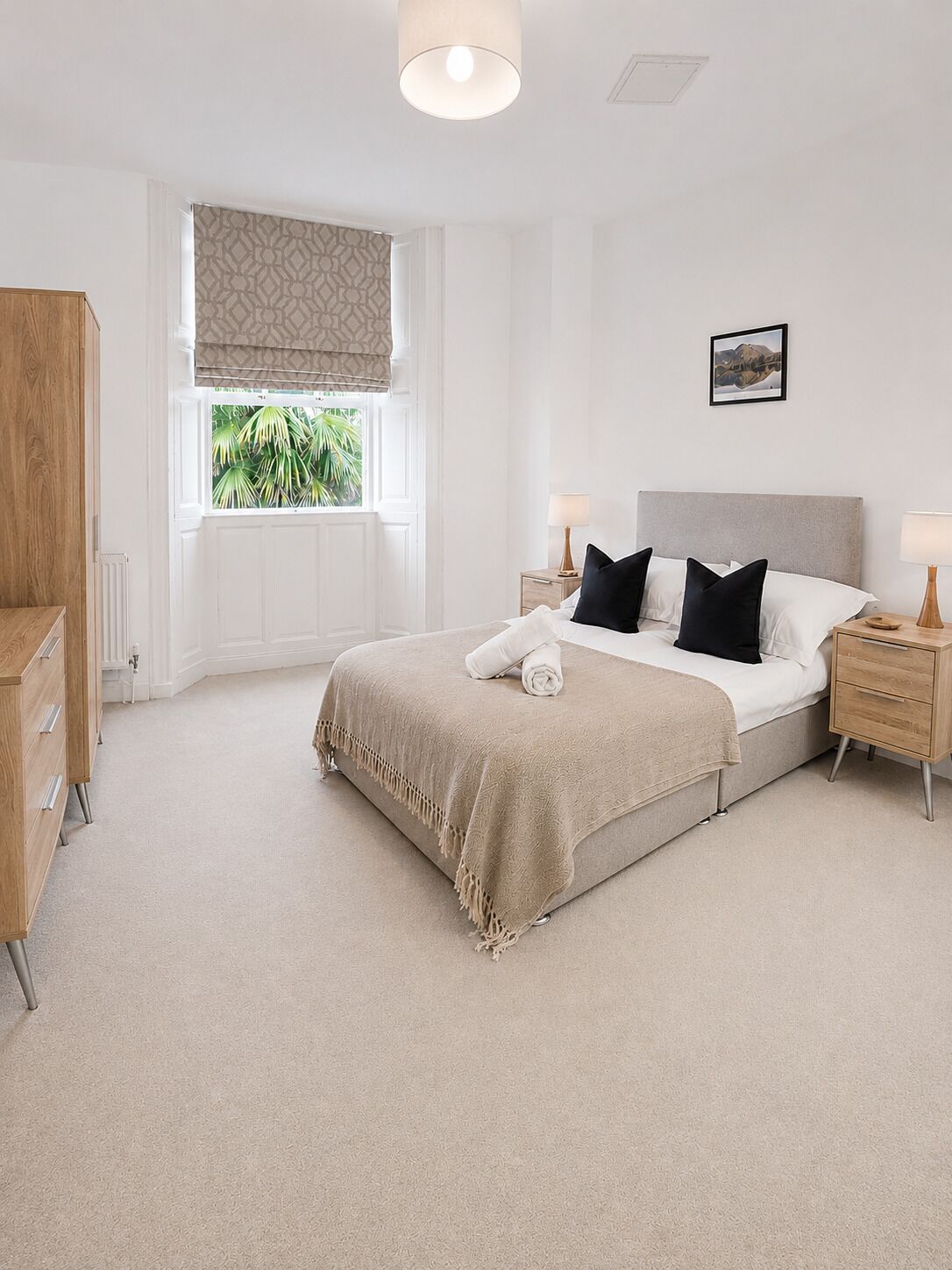 Grasmere - Deluxe Double Bed Apartment with Garden View | Ropa de cama hipoalergénica y decoración individual