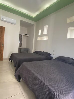 Premium bedding, down duvets, individually furnished, laptop workspace