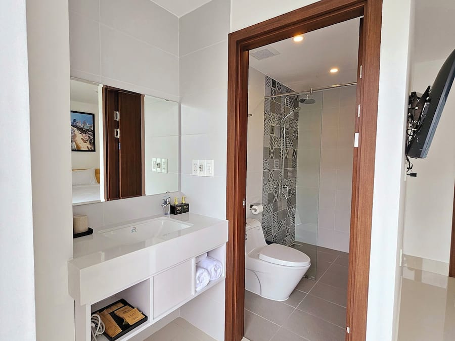 Double Room, 1 King Bed, Balcony, City View | Bathroom