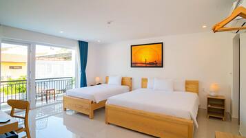 Deluxe Triple Room, Multiple Beds, Balcony, City View | Premium bedding, Select Comfort beds, minibar, in-room safe
