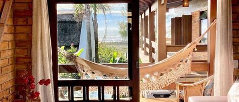 Blick von der Unterkunft