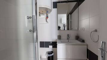 Shower, hair dryer