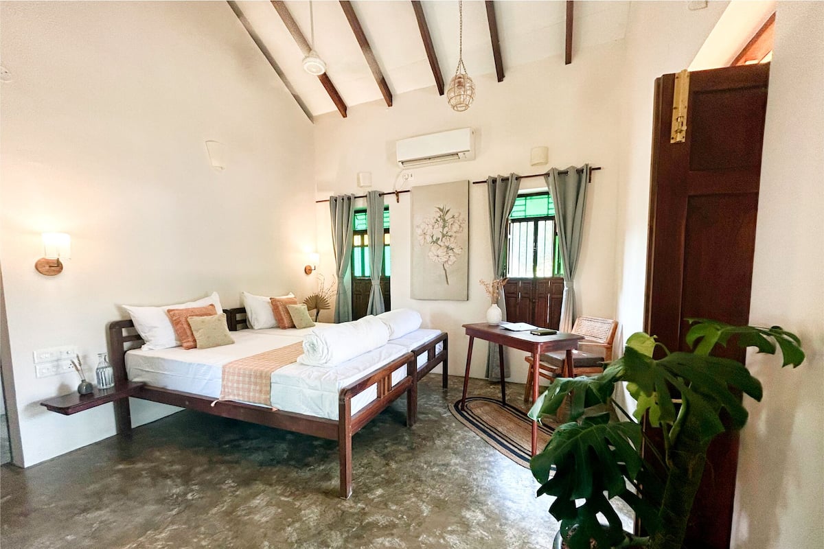 1 habitación y ropa de cama