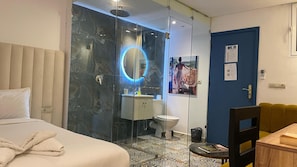 Suite estudio Premier | 1 dormitorio, tabla de planchar con plancha, wifi gratis y ropa de cama