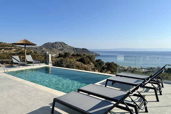 The “Paligremnos mountain” of Plakias from the private pool!
