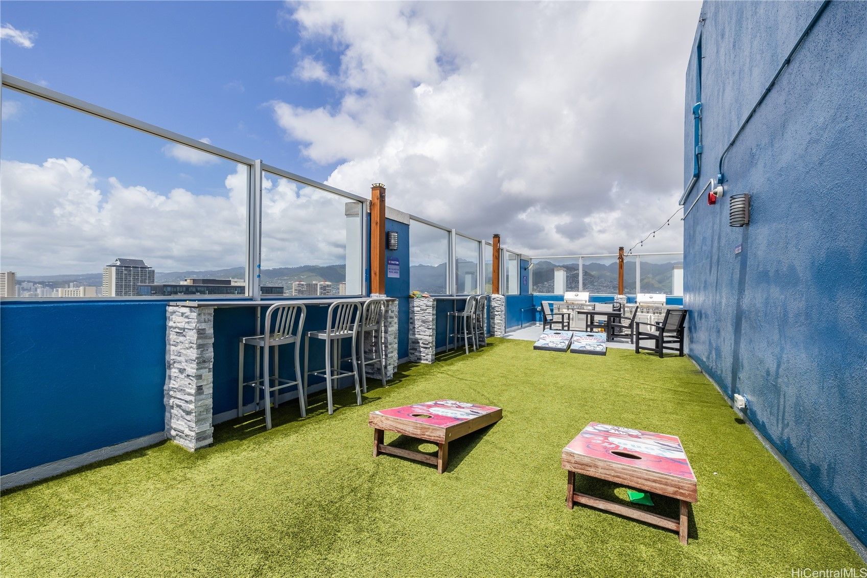 Rooftop Lawn Area with Outdoor Games