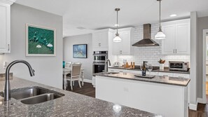 House, Multiple Beds, Pool Access (BHB598) | Private kitchen | Fridge, microwave, stovetop, dishwasher