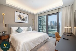 Apartamento superluxo | 2 quartos, roupas de cama de algodão egípcio, roupas de cama premium