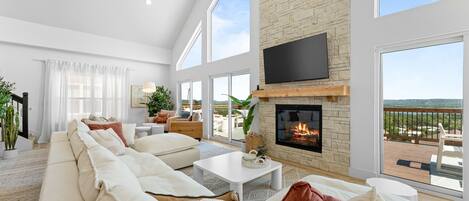 Smart-TV, Kamin, Tischfußball