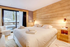 5 bedrooms, WiFi, bed sheets - Chalet, 2nd floor, view mountain, fitness, swimming pool, sauna, terrace, fireplace or stove, tv (Morzine)