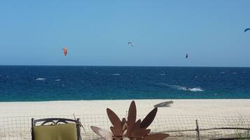 Sun loungers, beach towels