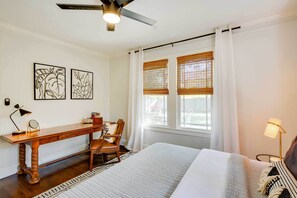 2 bedrooms, desk, iron/ironing board, WiFi - Walk to Dtwn: 'Tyler Tudor' w/ Backyard (Tyler)
