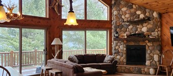 7BR,3BA Lakefront cabin with great views. Limited June and Aug weeks available.