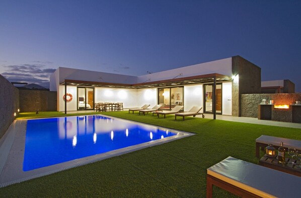 A heated pool