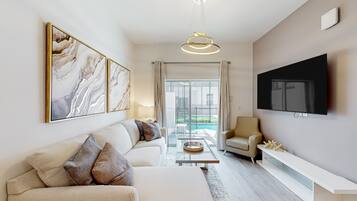 Townhome, 4 Bedrooms (Private Pool) | Living area | TV