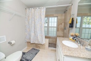 Sèche-cheveux, serviettes fournies