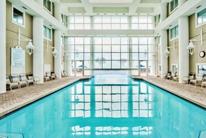 Indoor pool, a heated pool
