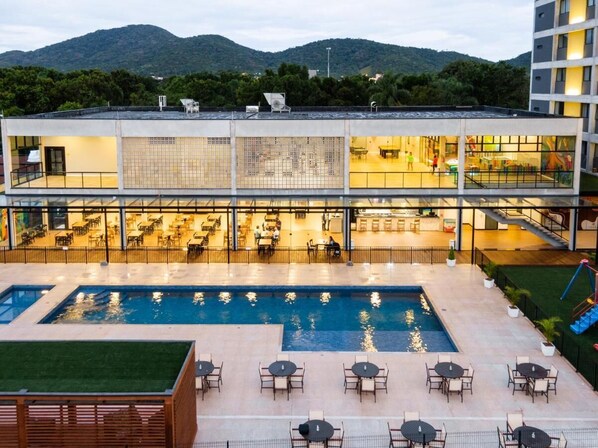 Una piscina climatizada