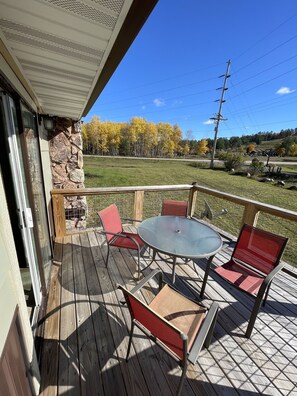 Outdoor dining - Charming Home Across from Pine Mountain Ski & Golf Resort (Iron Mountain)