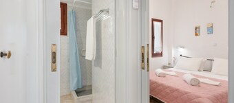 Appartement in een hotel 'met uitzicht op de tuin-Creta' met uitzicht op de bergen, internet