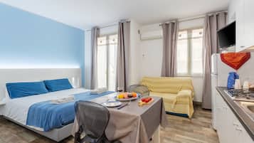 1 soverom, strykejern/-brett, wi-fi (inkludert) og sengetøy