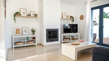 TV, fireplace, ping pong