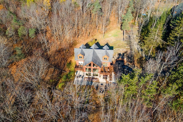 Drone footage of property