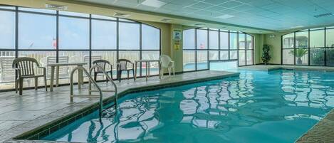 Indoor pool, a heated pool