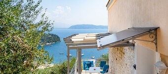Penelope Stone: Charming 2-story House above Kalami, Corfu