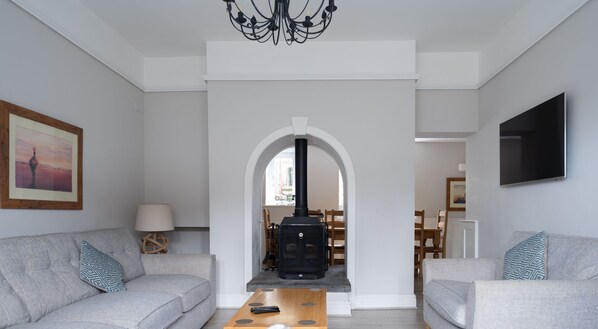Fireplace, table tennis