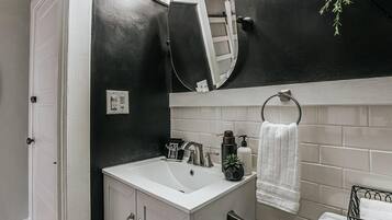 Hair dryer, towels