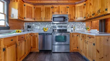 Microwave, oven, stovetop, dishwasher