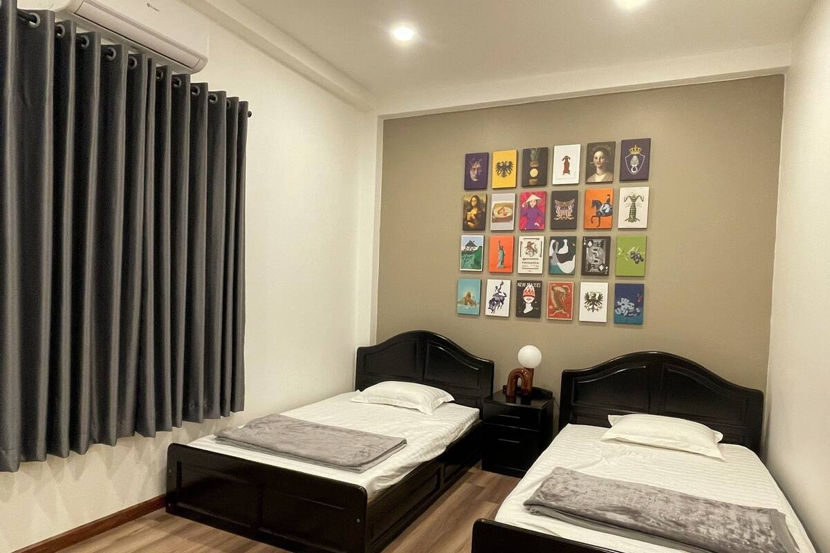 City Double or Twin Room, Kitchen, City View
