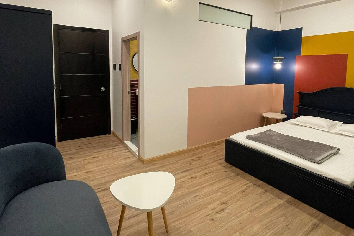 City Double Room, Kitchen, City View