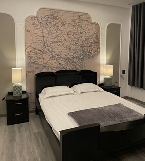 City Double Room, Kitchen, City View | Premium bedding, down duvets, memory-foam beds, desk - Nhà Mình Homestay (Rach Gia)