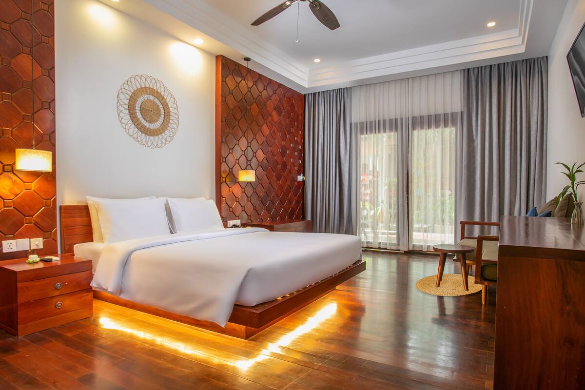 Deluxe tweepersoonskamer | 1 slaapkamer, lakens van Egyptisch katoen, luxe beddengoed