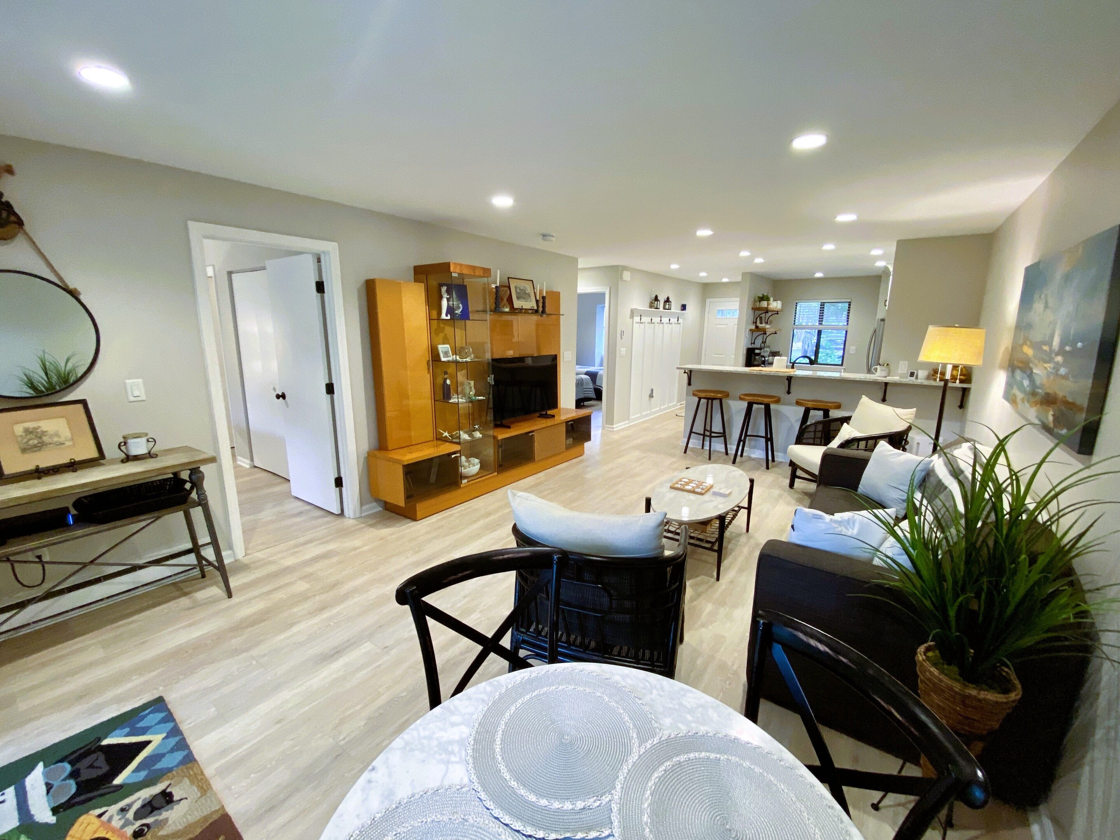 First Floor Eaton Condo, renovated kitchen with new appliances in picturesque Ocean Edge Resort.
