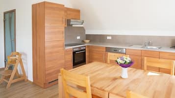 Fridge, oven, stovetop, dishwasher