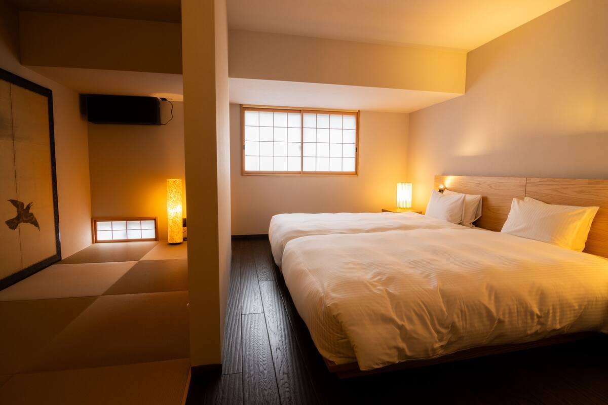 ห้องพัก, ปลอดบุหรี่ (MASU 2-Story Machiya Suite) | มินิบาร์ฟรี, พื้นที่ทำงานแบบใช้แล็ปท็อป, Wi-Fi ฟรี, ผ้าปูที่นอน