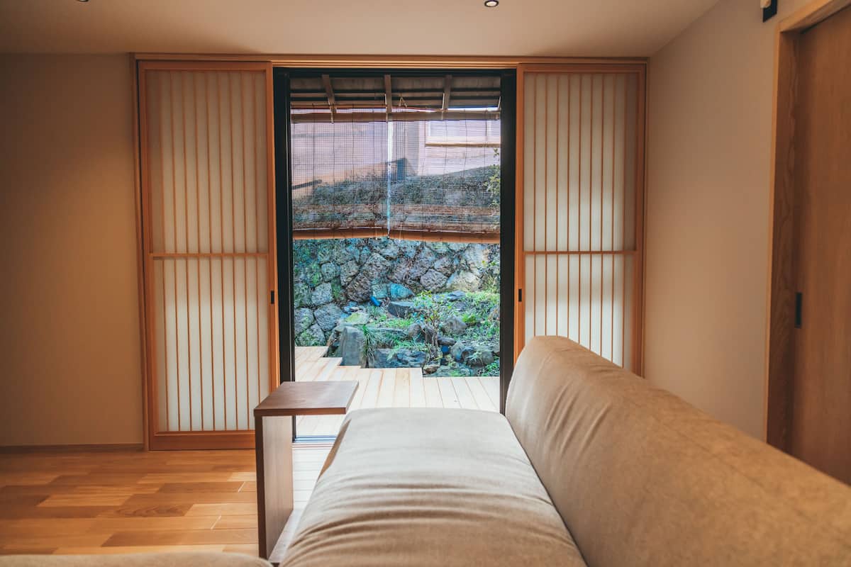 SHIPPO: "Machiya" Two-Storey Tatami Bedroom Suite with Wood Deck, Courtyard, 67sqm, Non-Smoking | 1 bedroom, free minibar, laptop workspace, free WiFi